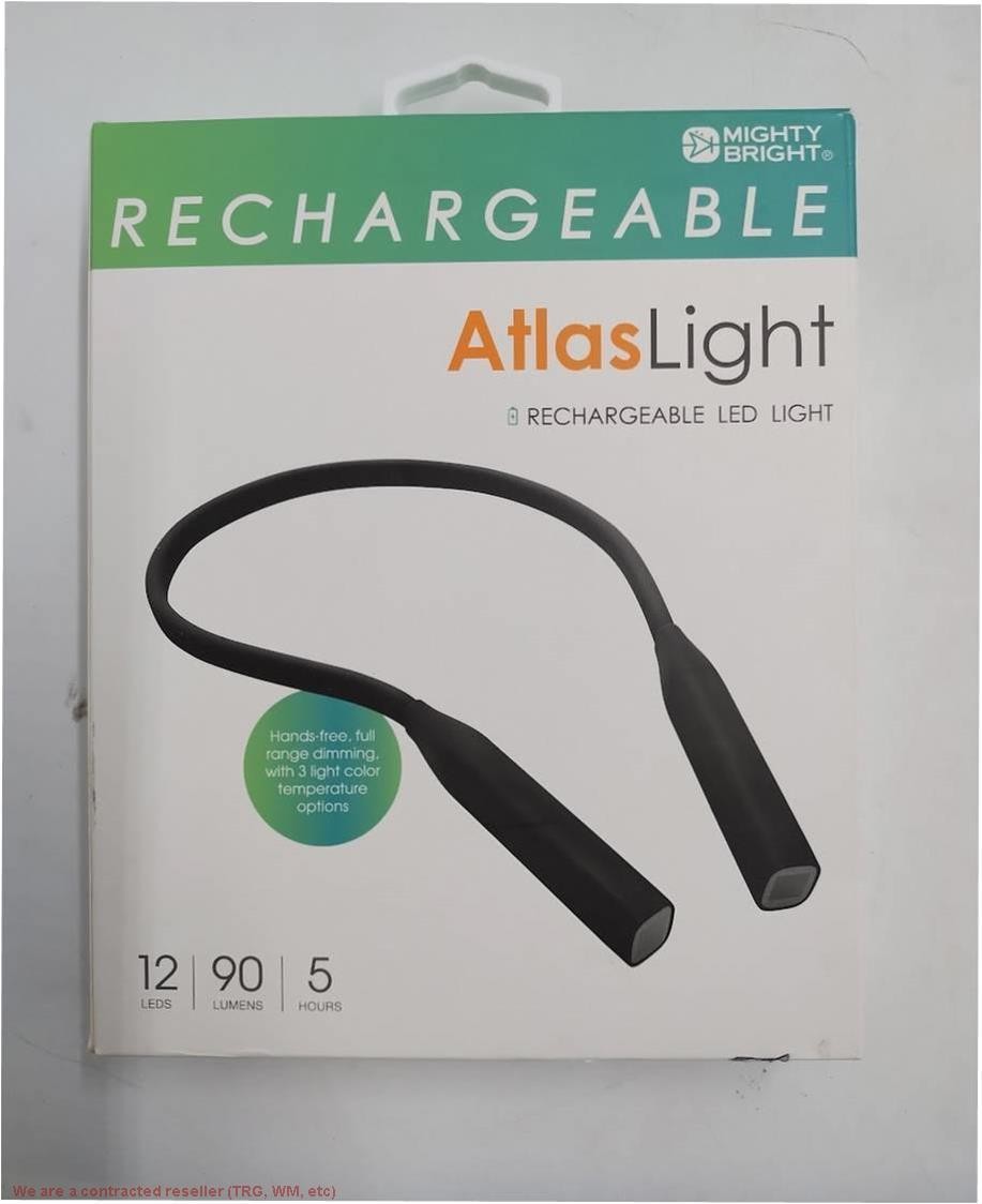 WITHit Mighty Bright Rechargeable LED Atlas Neck Light - Black WITHit Mighty Bright Rechargeable LED Atlas Neck Light - Black