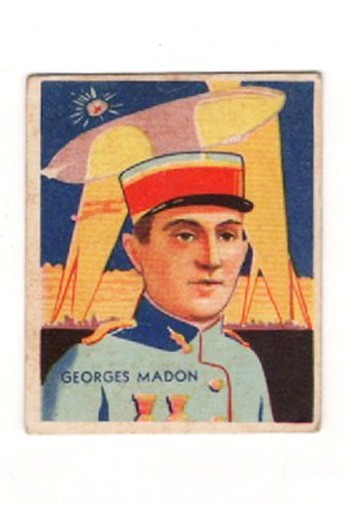 1934 National Chicle Sky Birds (R-136) #54 Georges Madon