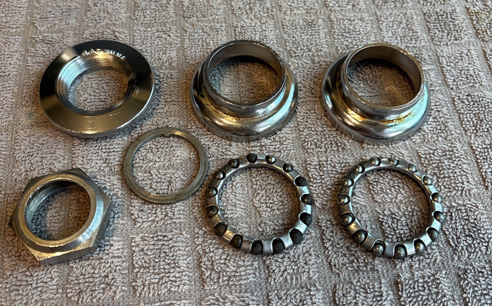 Schwinn Bicycle Chrome Headset Hardware - fits 1960’s - 1983 Schwinn Bikes