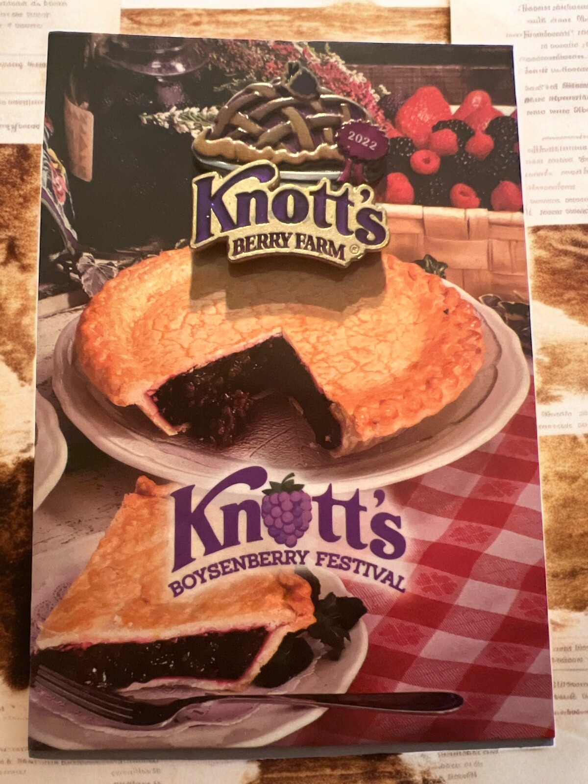 2022 Knott\'s Berry Farm Boysenberry Festival Pin limited edition Theme Park Rare