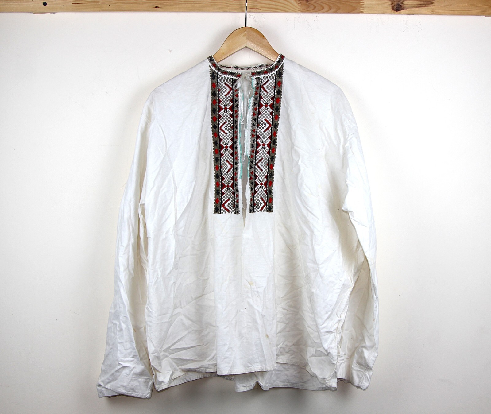 Ukrainian national traditional men\'s shirt Vintage Men\'s Shirt