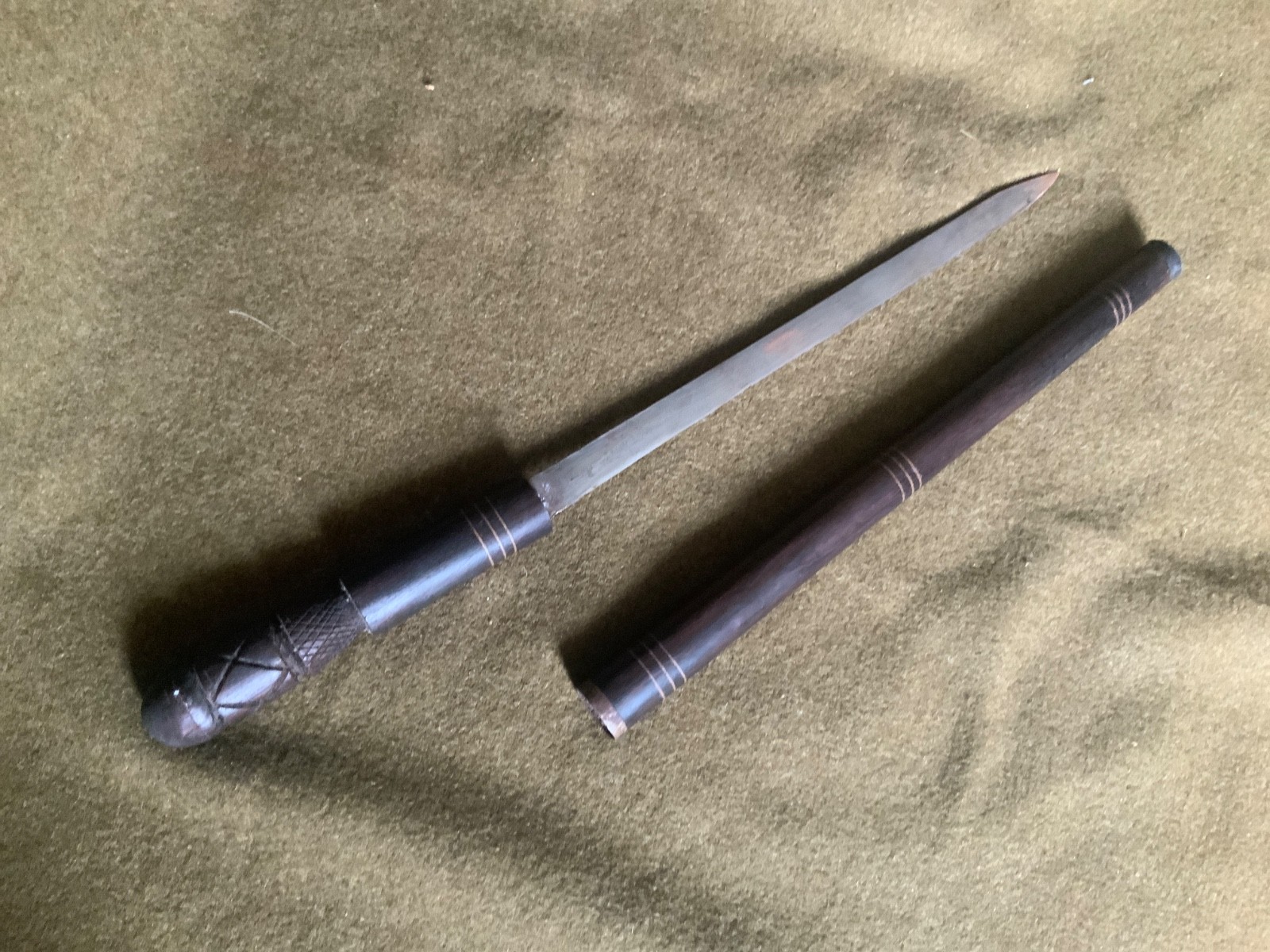 Vintage Sword ,Dagger, with Wooden Scabbard