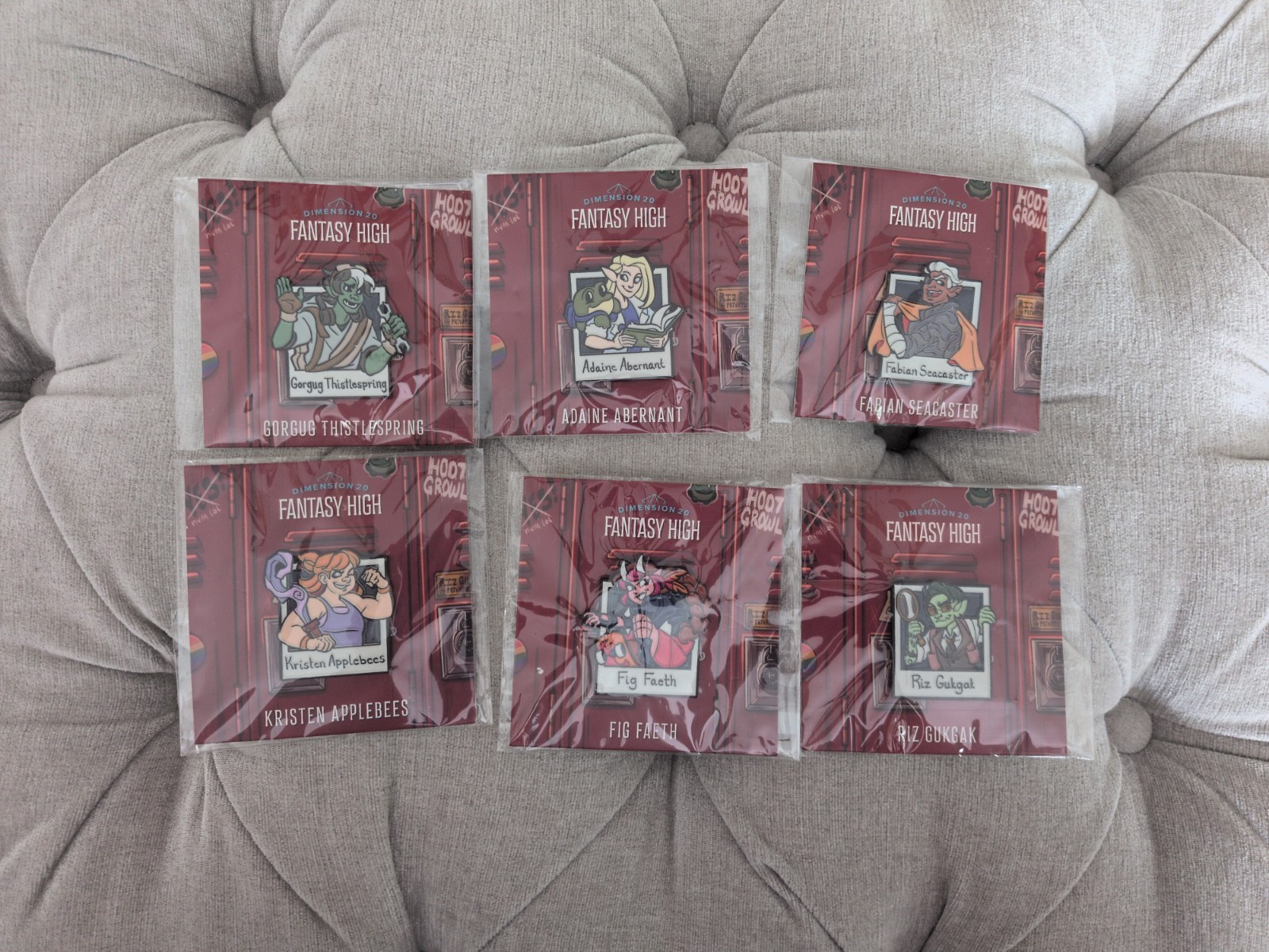 NEW Dimension 20 Fantasy High Junior Year Intrepid Heroes Pin Set (6 Total) NEW Dimension 20 Fantasy High Junior Year Intrepid Heroes Pin Set (6 Total)