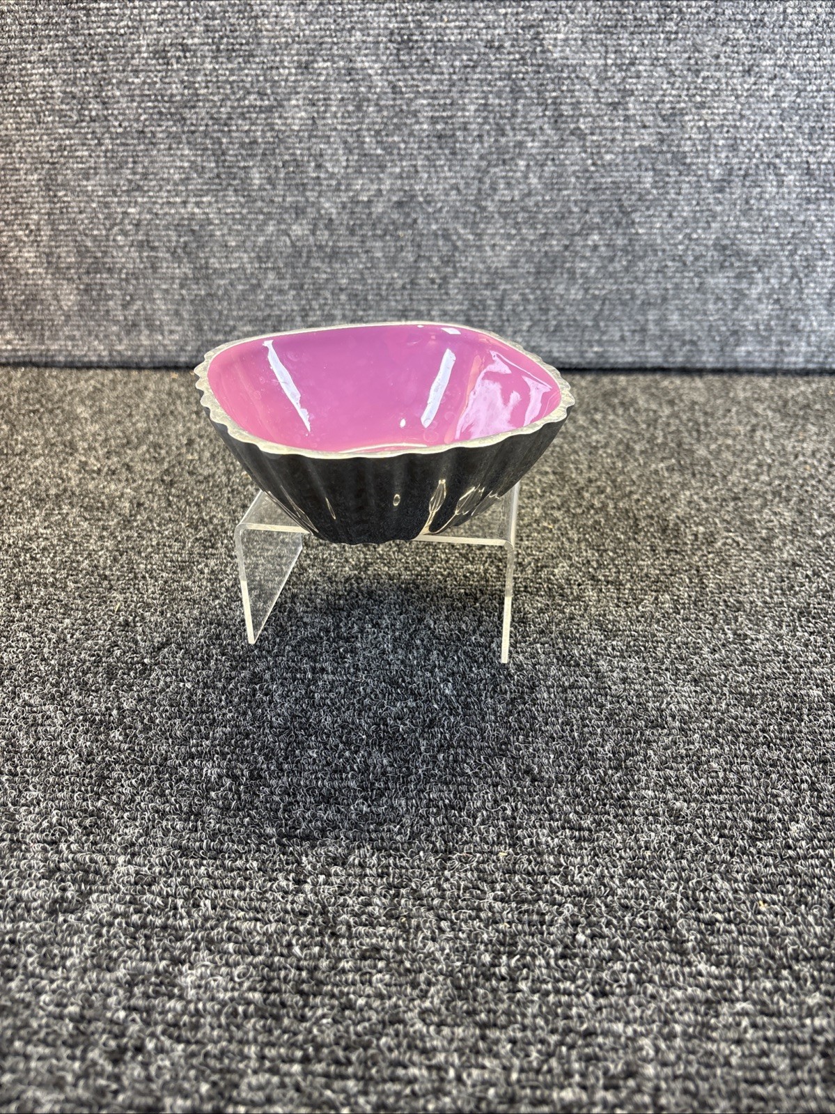 Towle Silver Fluted Violet Purple Bowl Candy Dish~2\