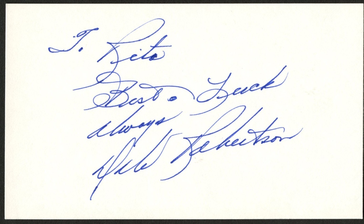 Dale Robertson d2013 signed autograph 3x5 Cut Actor in Tales of Wells Fargo