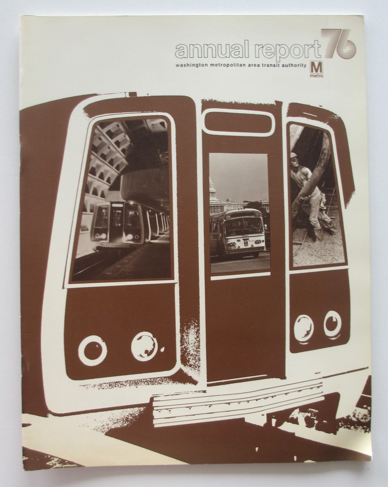Vintage 1976 Washington DC Metro Annual Report Booklet Subway Bus Financials