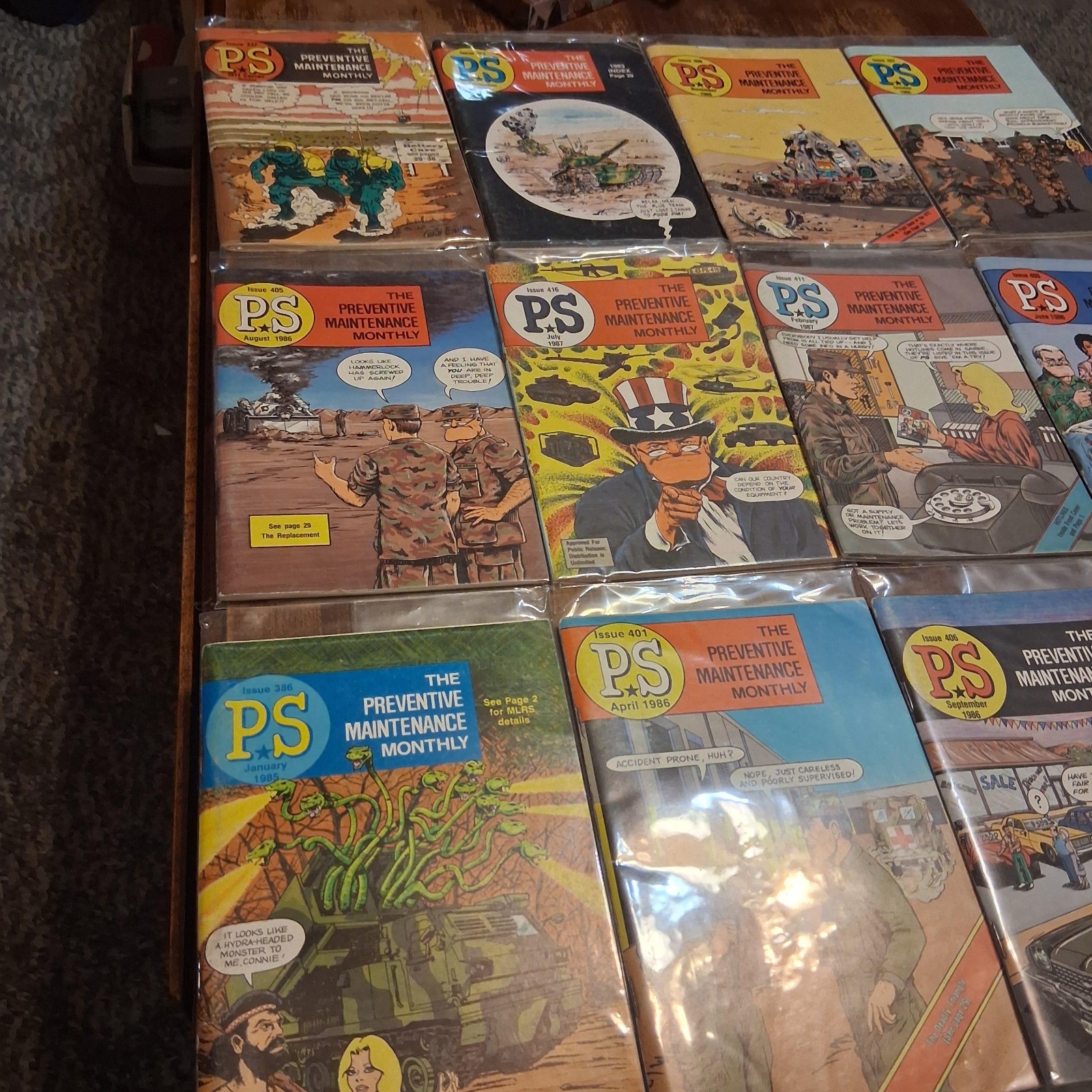 25 Vintage PS Magazine Preventive Maintenance Army Comic w/5 Will Eisner covers