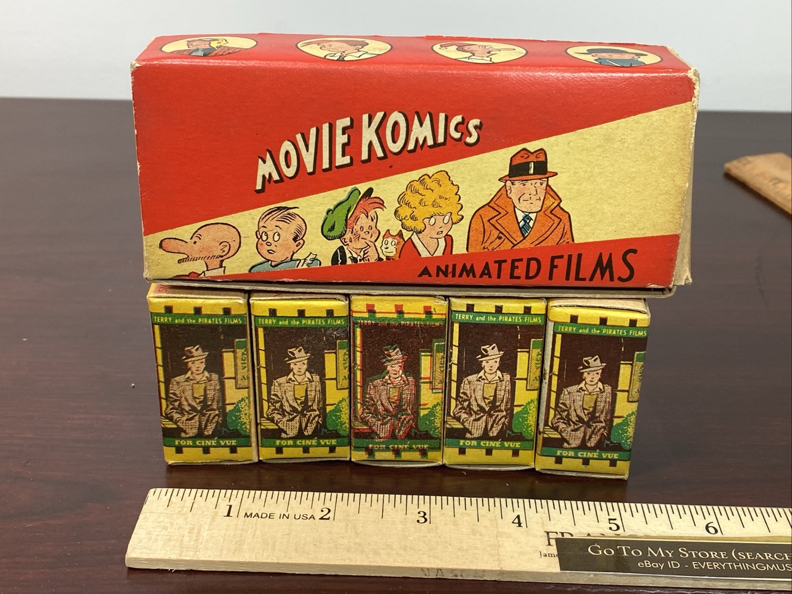 Vtg 1947 ACME plastic toys Animated Film series Set comic strip Cine View Lot 5
