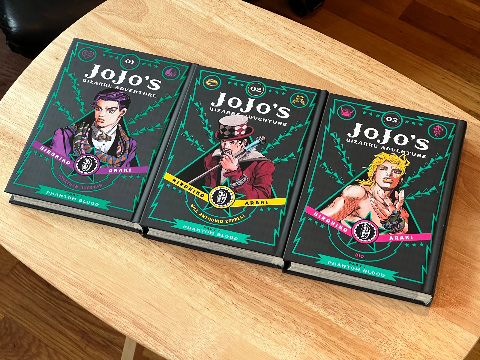 JoJo\'s Bizarre Adventure Part 1 Phantom Blood Manga Lot Vol 1-3 Hirohiko Araki