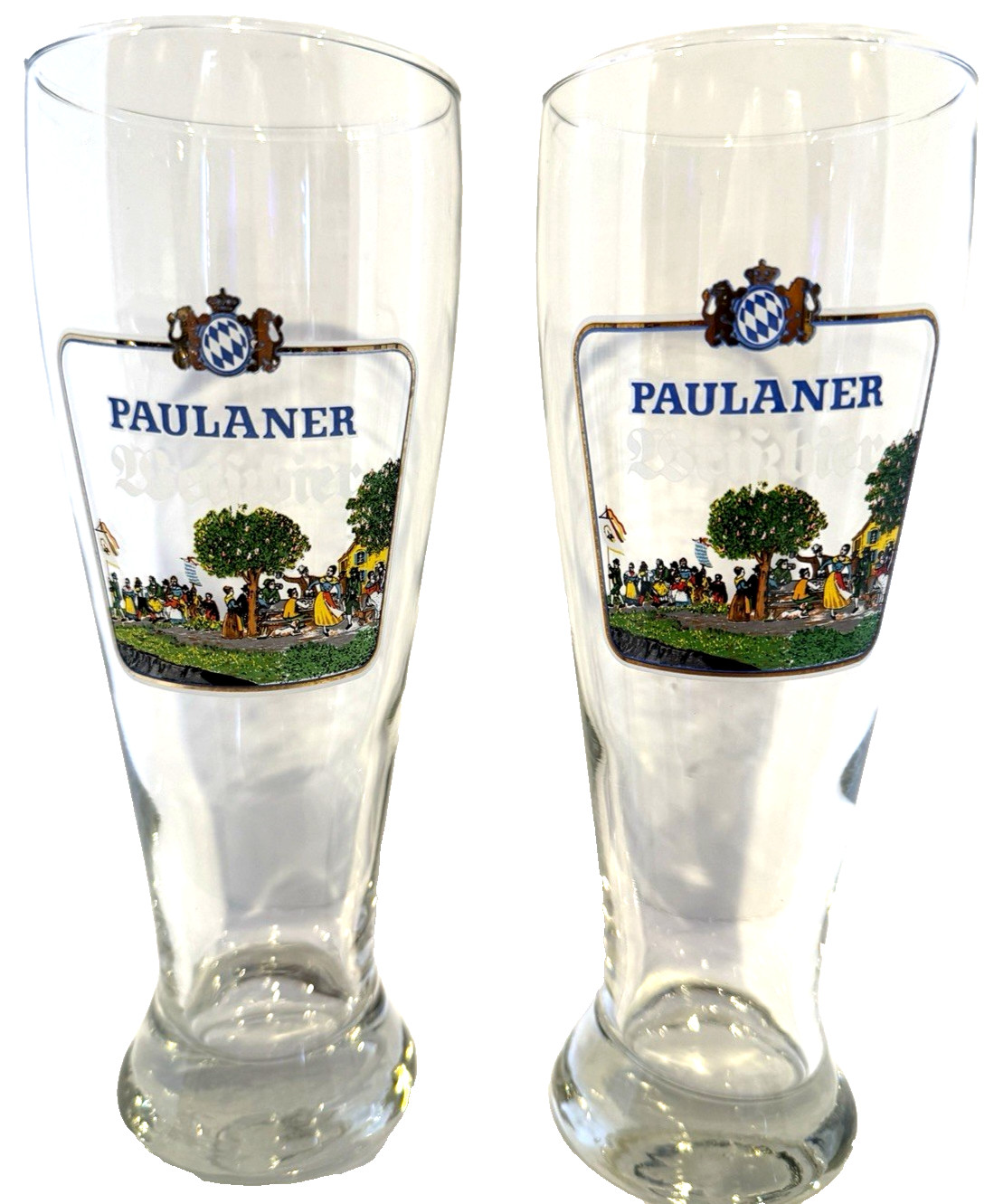 Paulaner Munchen Weissbeer Pilsner Glass 0.5L Germany 9 1/4