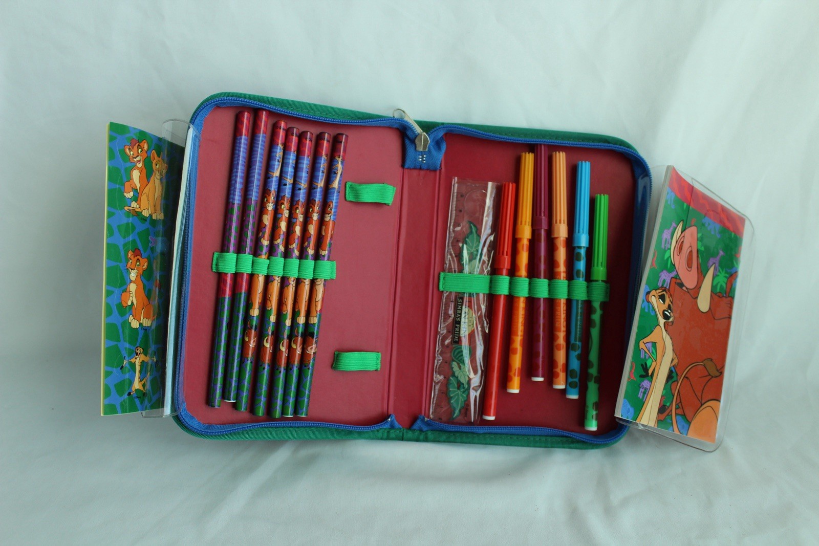 vintage 1990s Disney The Lion King zip-up stationery case