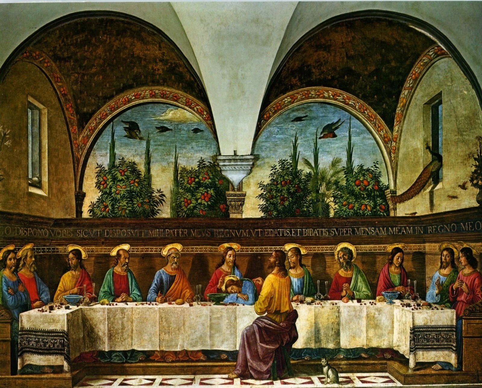 Catholic print picture -  LAST SUPPER 5  -   8