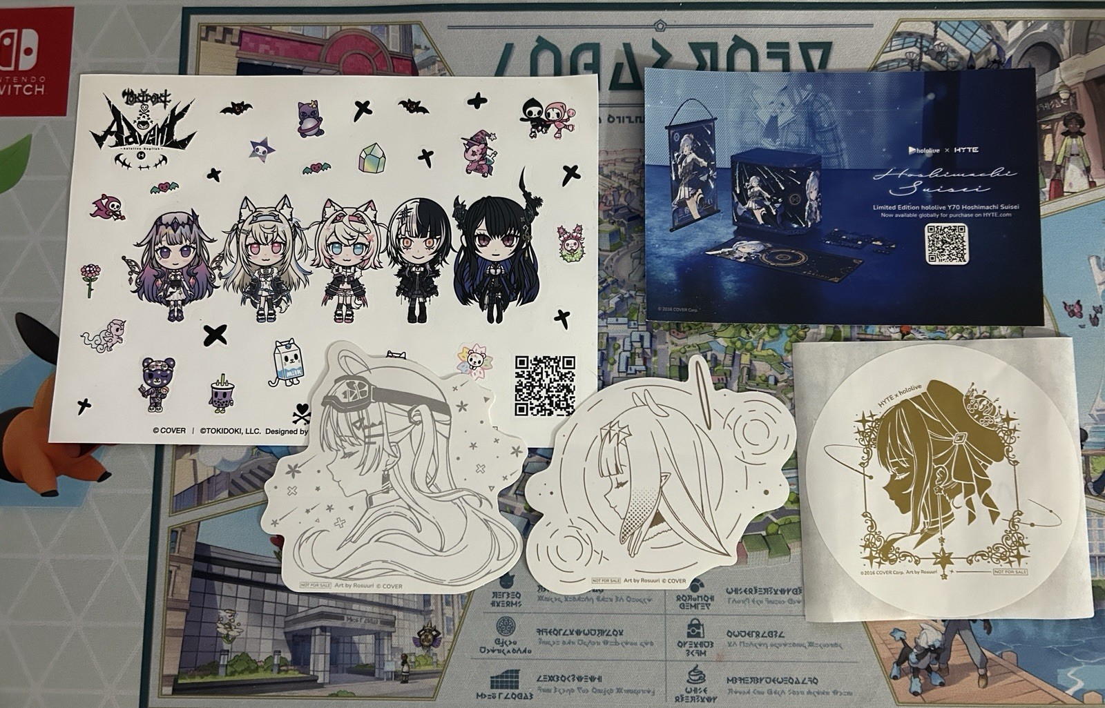Anime Expo 2025/2026 Hololive X Hyte Sticker Set Ina, Suisei, Miko, Advent