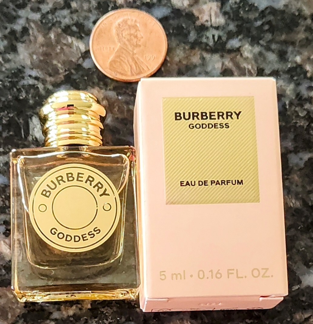 Burberry GODDESS Mini PERFUME Splash EDP Mini TRAVEL Size *NEW BOX* 0.16 oz 5ml