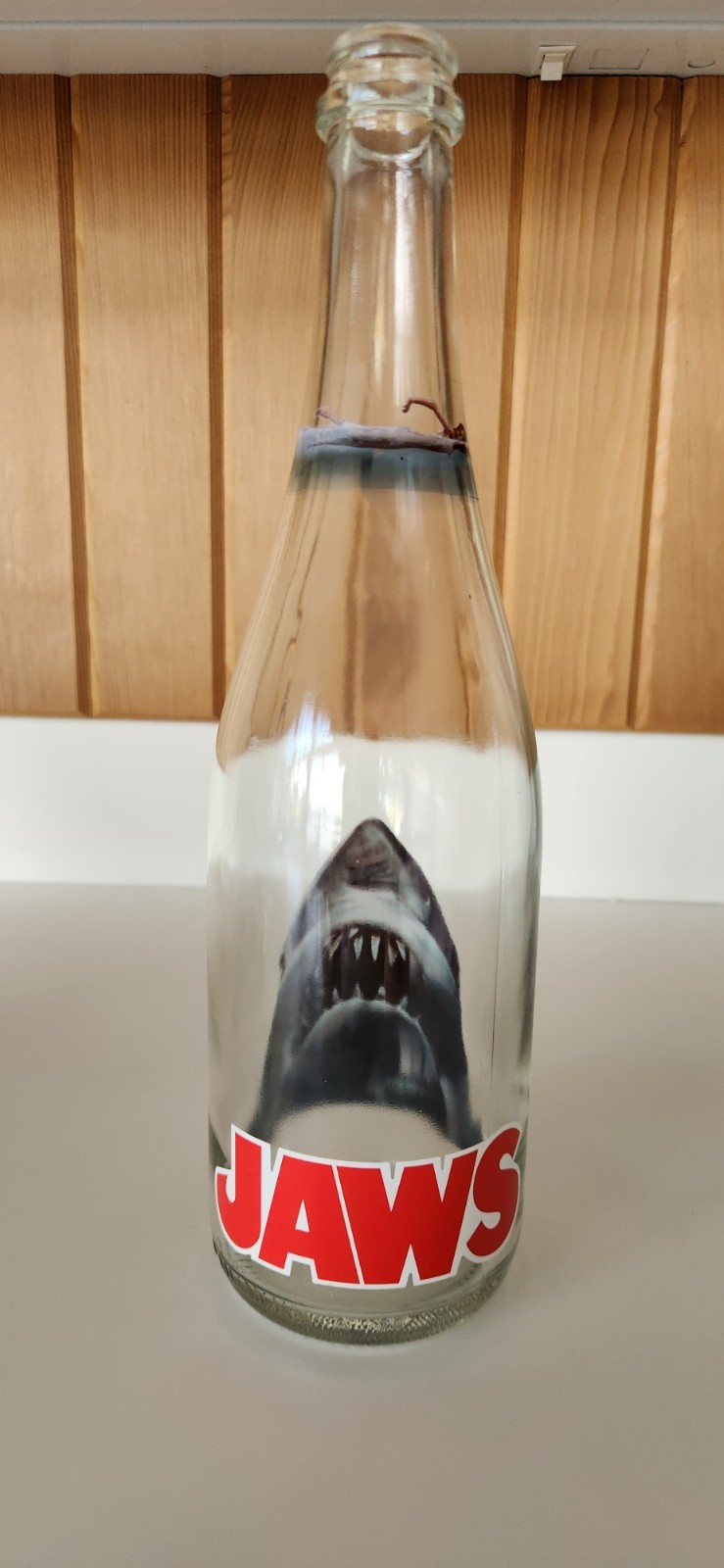JAWS 50th Anniversary  - Tropical Blue Wine Spritzer -Collectible Bottle (Empty)