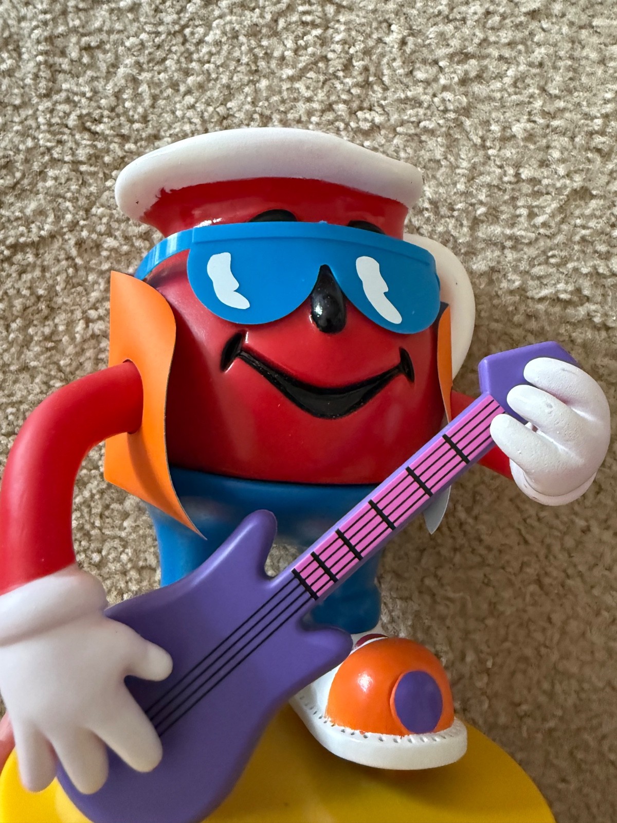vintage 1980s sound-activated Dancin\' Kool-Aid Man collectible figure