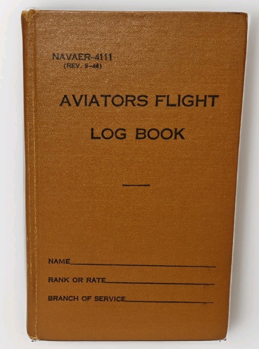 AVIATORS FLIGHT LOG BOOK 1952 & 1953 U.S.  AIR FORCE PACIFIC FLEET UTILITY SQUAD