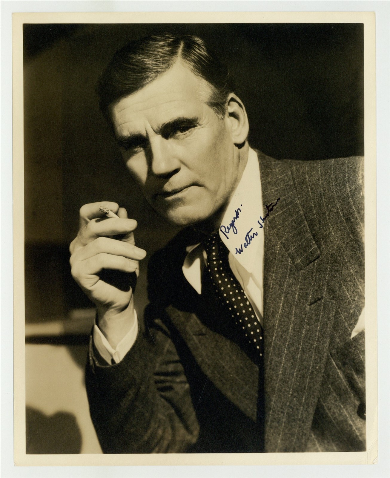 Walter Huston 1947 Signed 8x10 Canadian Actor Academy Award Winner Singer Photo 
