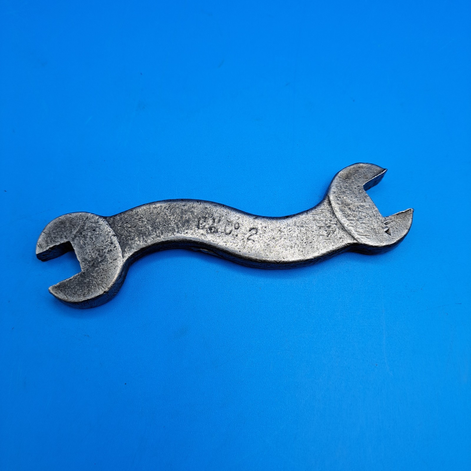Vintage Hand Forged S Handle Wrench, Measures 19/32 x 23/32 Vintage Hand Forged S Handle Wrench, Measures 19/32 x 23/32