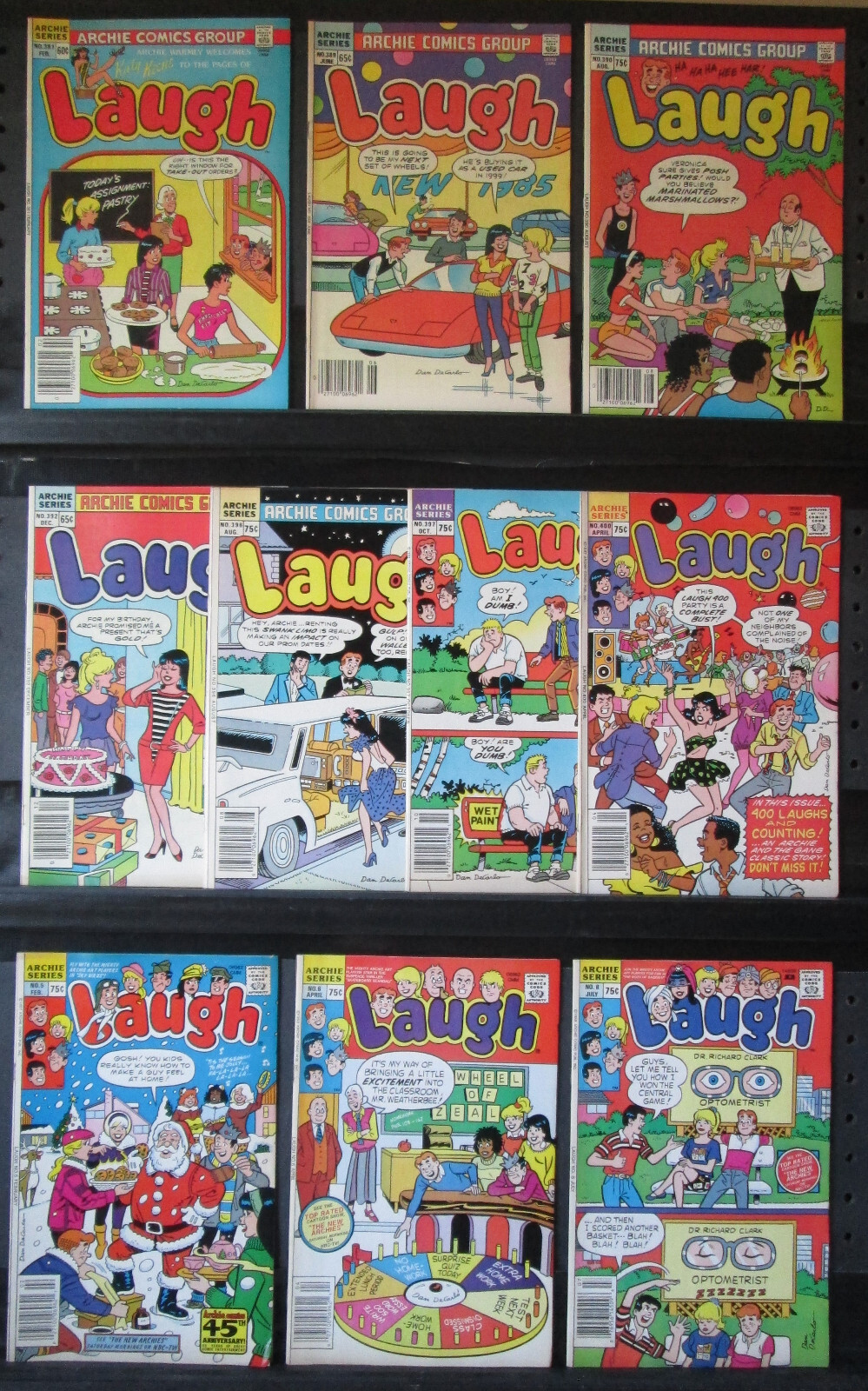 Laugh 10 Comic Bundle (1984 - 1988) Archie Comics Publication
