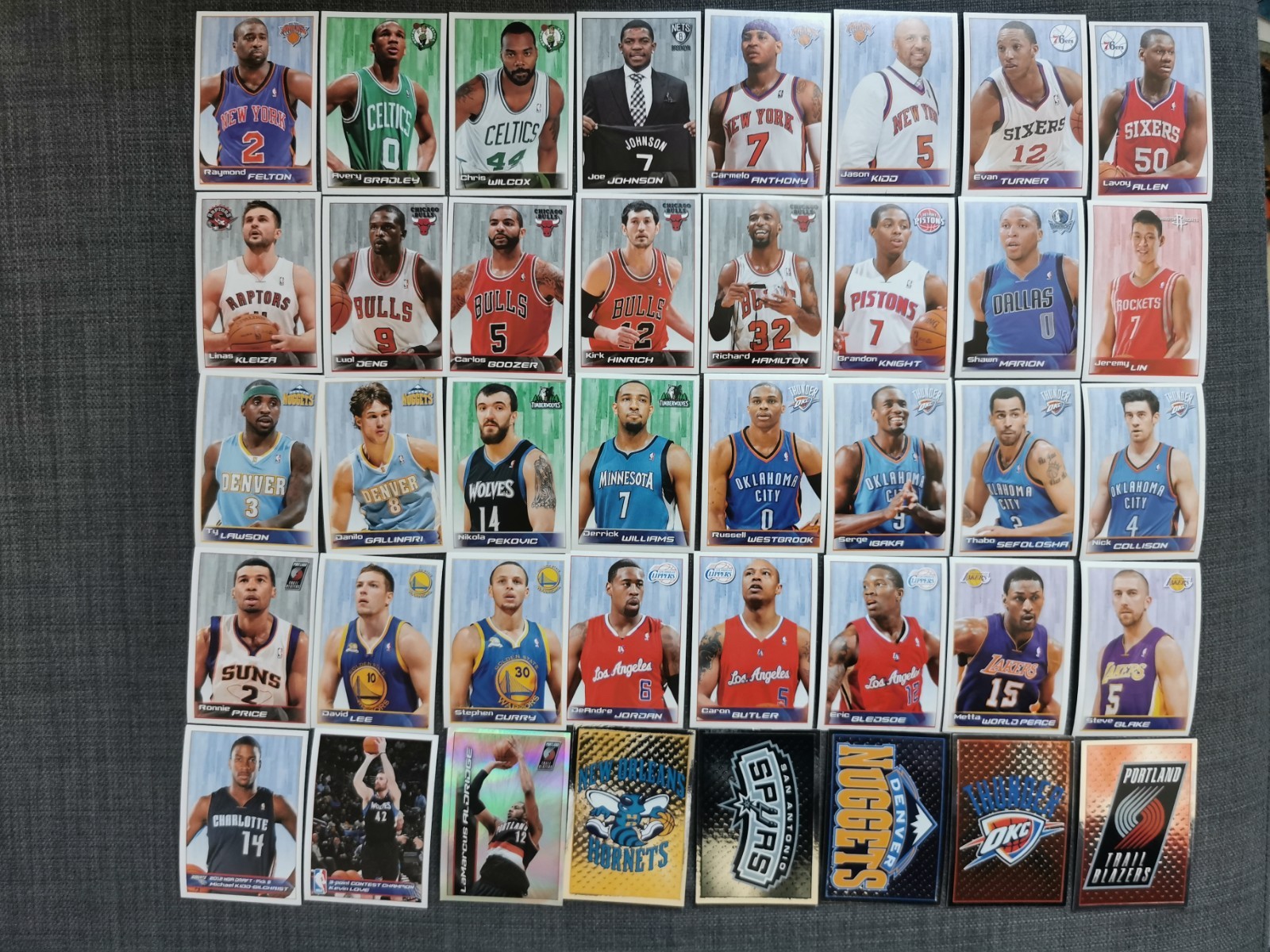 Panini NBA 2012-13 Sticker Lot, 40 Stickers No Doubles Panini NBA 2012-13 Sticker Lot, 40 Stickers No Doubles