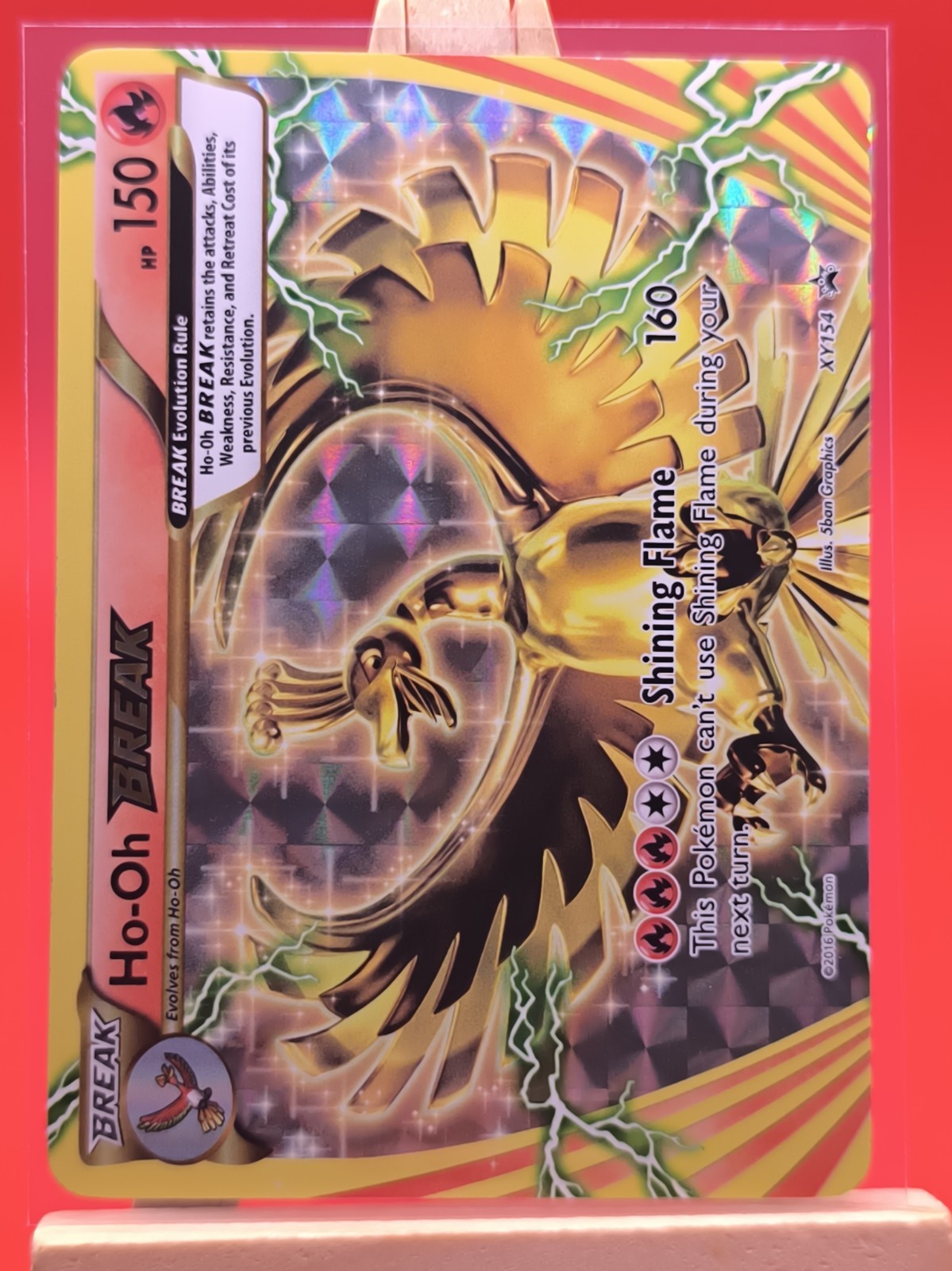 Ho-Oh BREAK XY154 X & Y Holo Ultra Rare Black Star Promo Pokemon Card