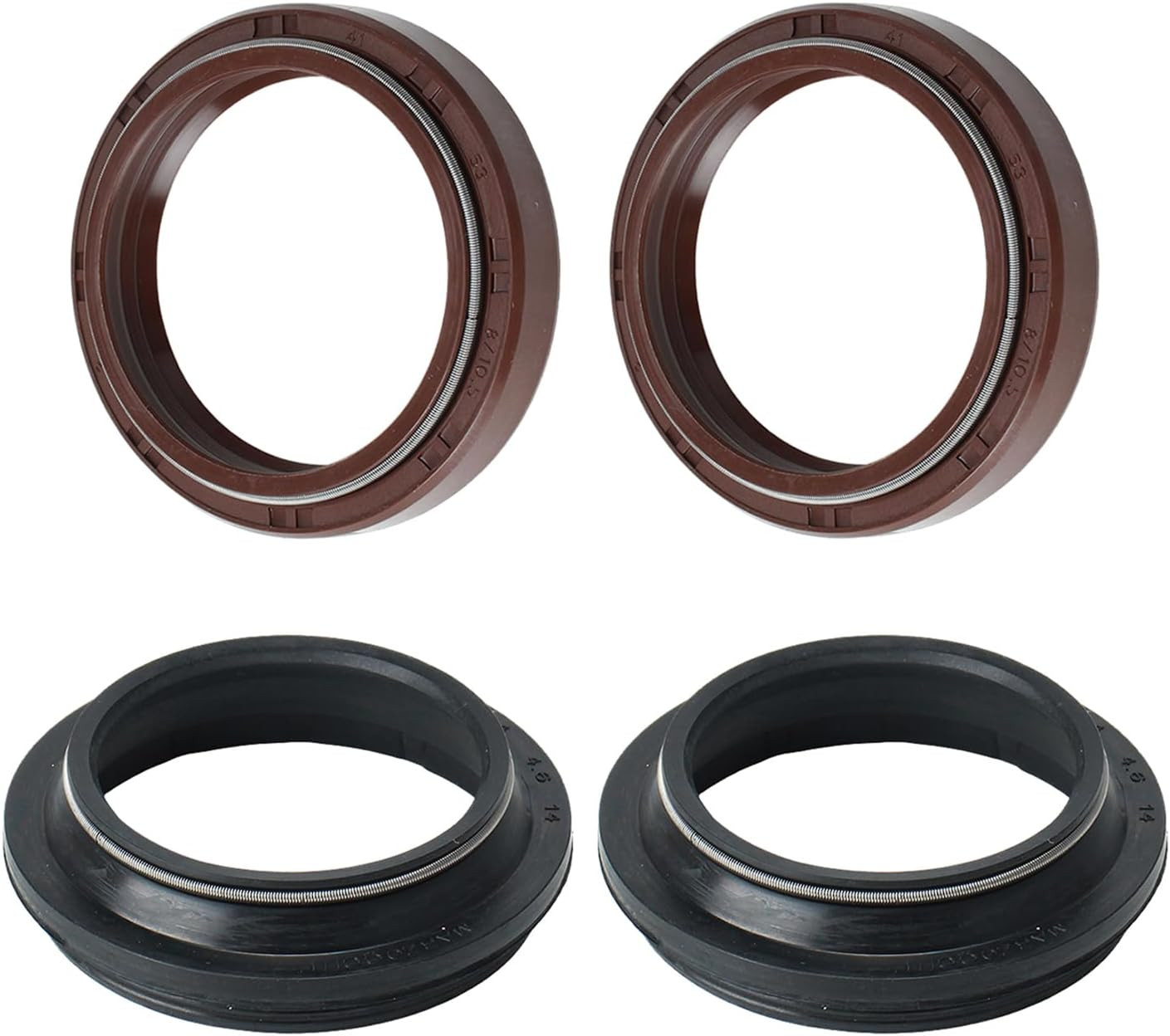 Universal Fork Oil Seal & Dust Seal Compatible with Harley Honda Kawasaki Bmw Su
