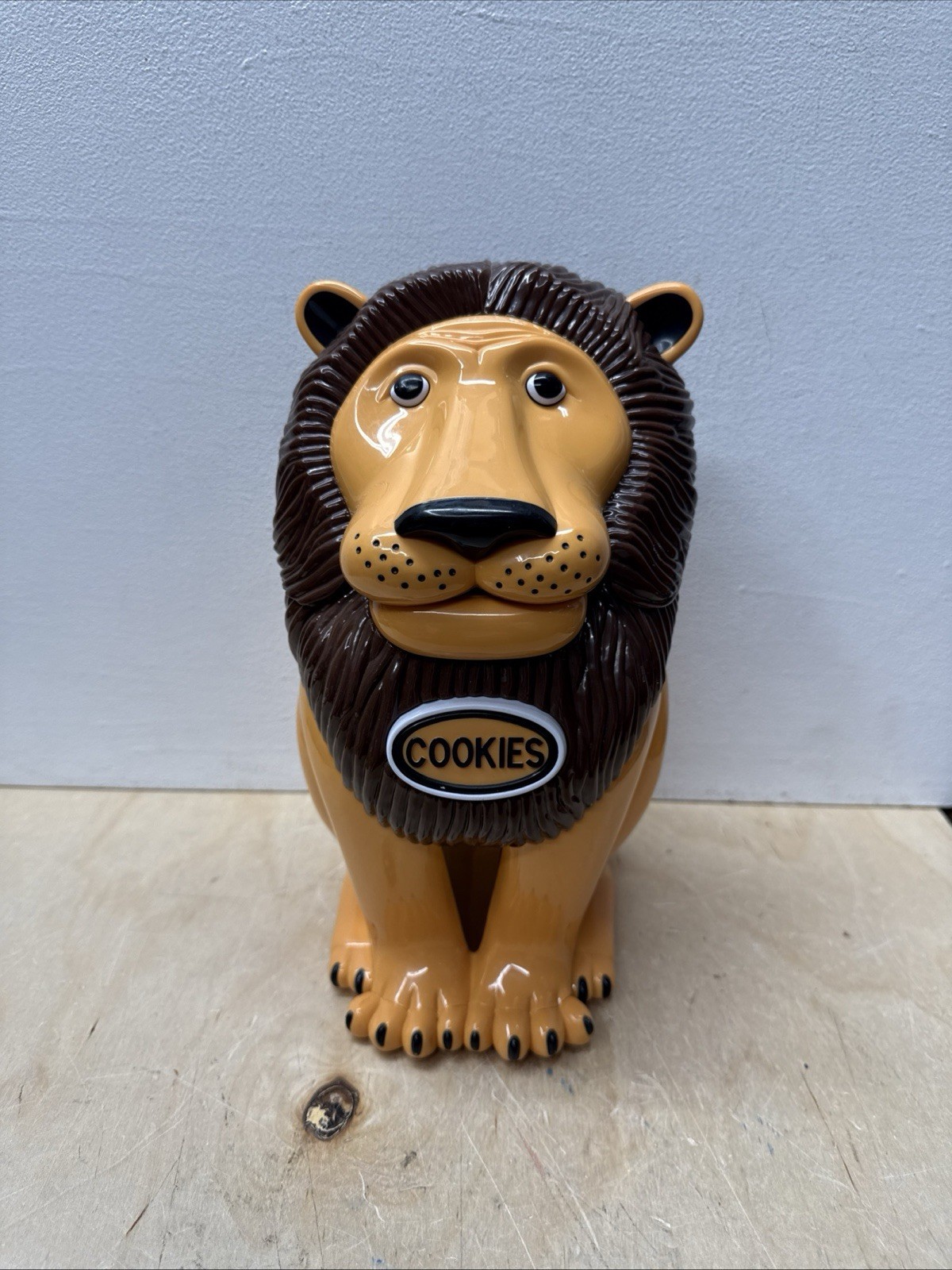 VTG The Original Tiger Brand Lion Cookie Jar Roaring/Talking 1999 Working