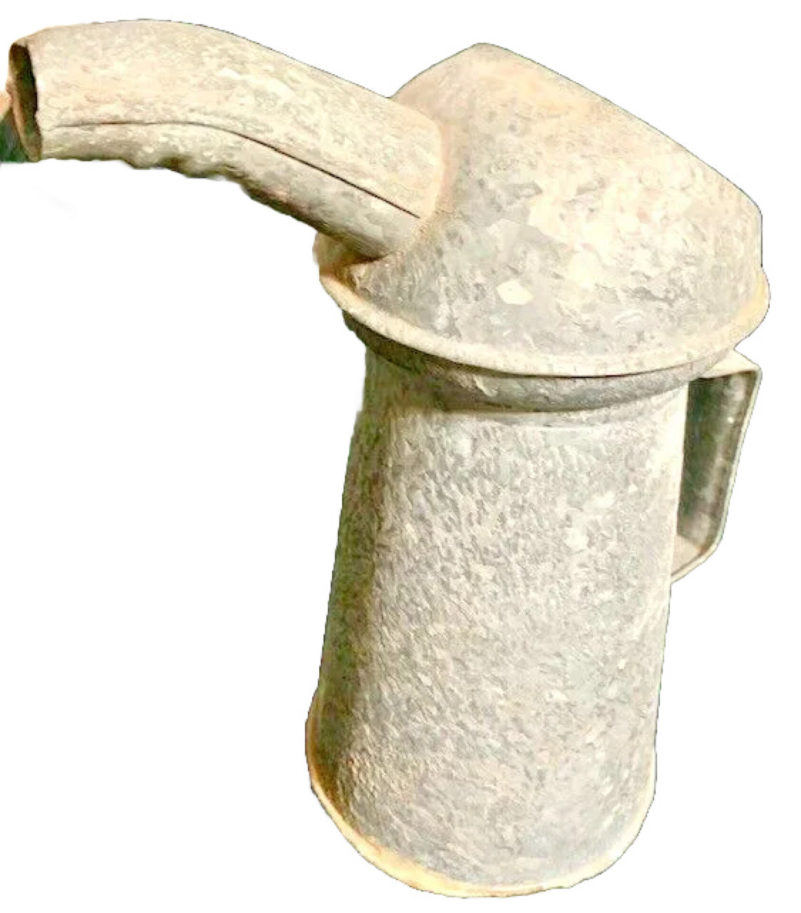 Vintage Q10 61 Galvanized Metal 1 Qt OIL CAN w/Spout  