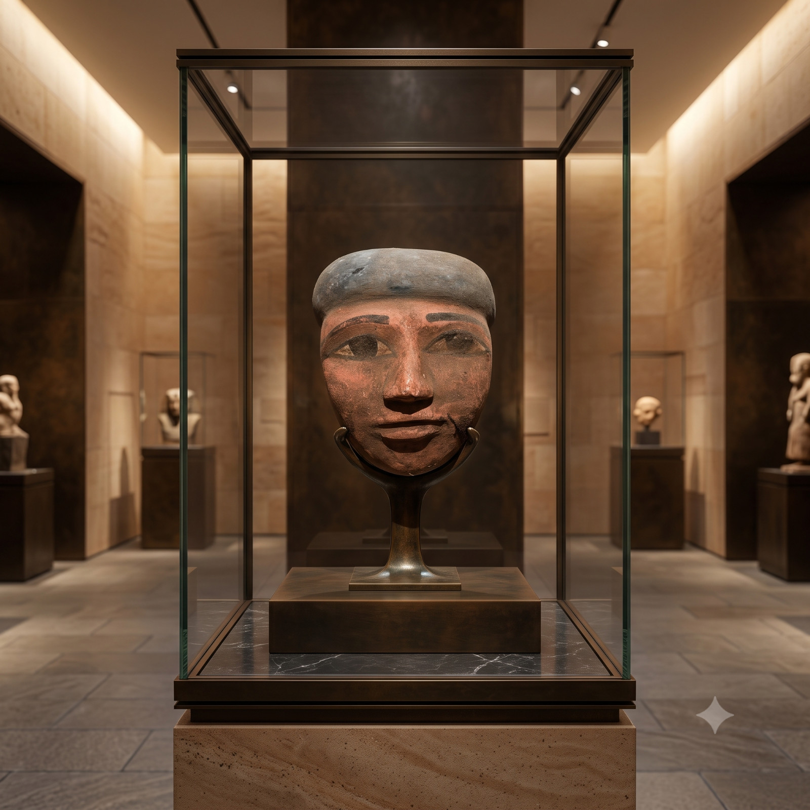 Pharaonic Mask Ancient Egyptian Tomb Sculpture, Collectible Pharaonic Mask Ancient Egyptian Tomb Sculpture, Collectible