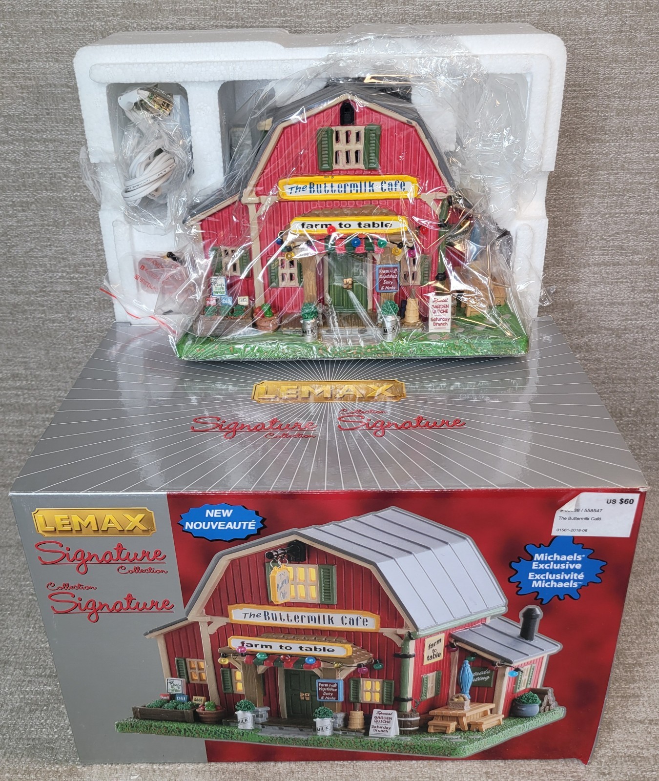 Lemax Signature Collection 2018 The Buttermilk Cafe #85388 New in Box Christmas