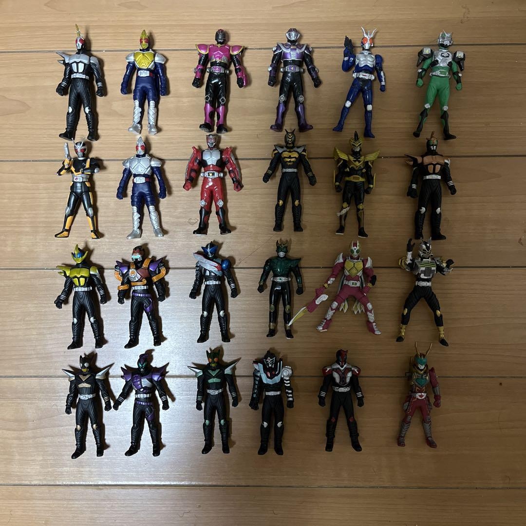 Kamen Rider Series Figure Set of 24 Collectible Action Figures Authentic Japan