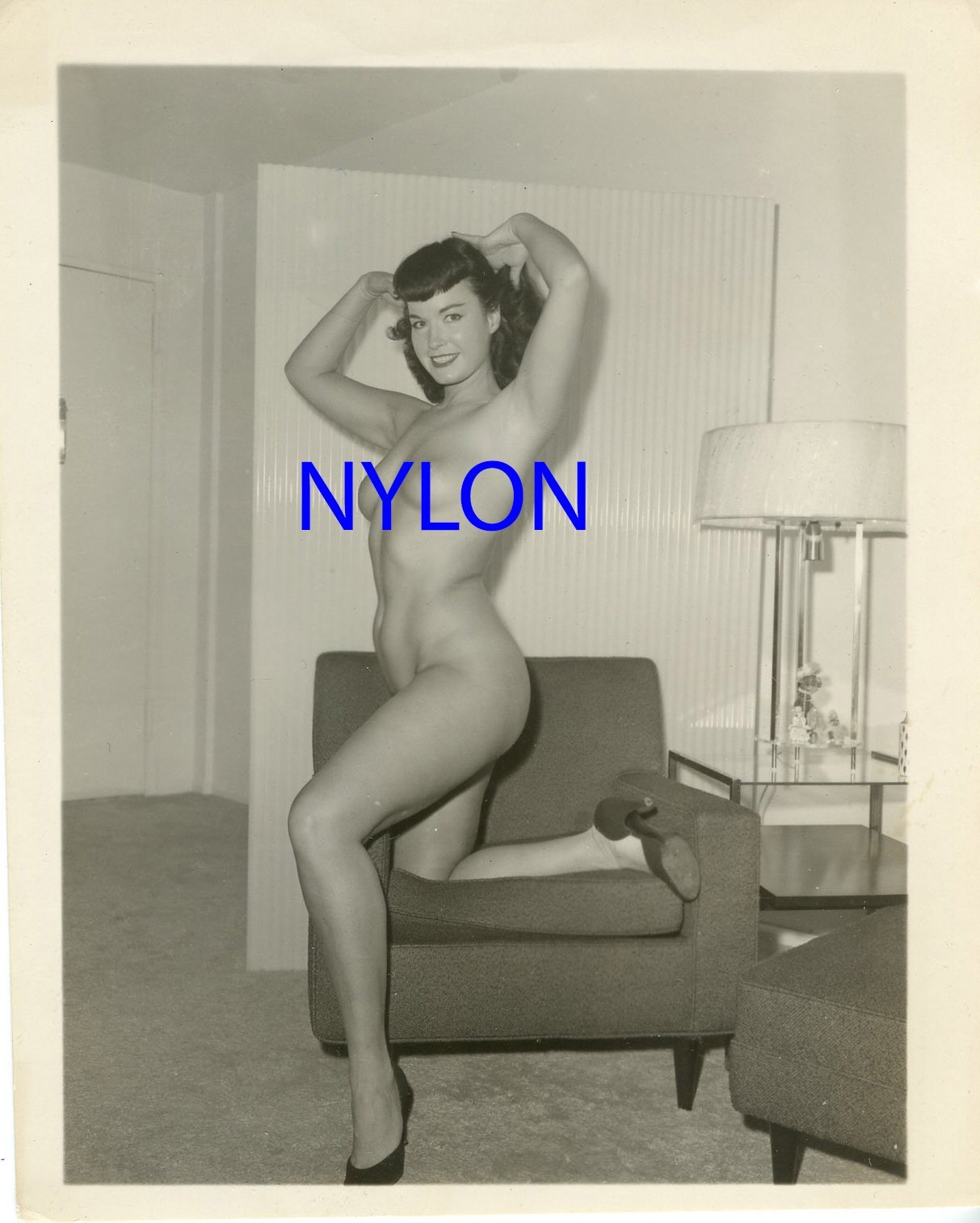 RARE BETTIE PAGE VINTAGE 1950\'s 4 x 5 PHOTOGRAPH RARE BETTIE PAGE VINTAGE 1950\'s 4 x 5 PHOTOGRAPH