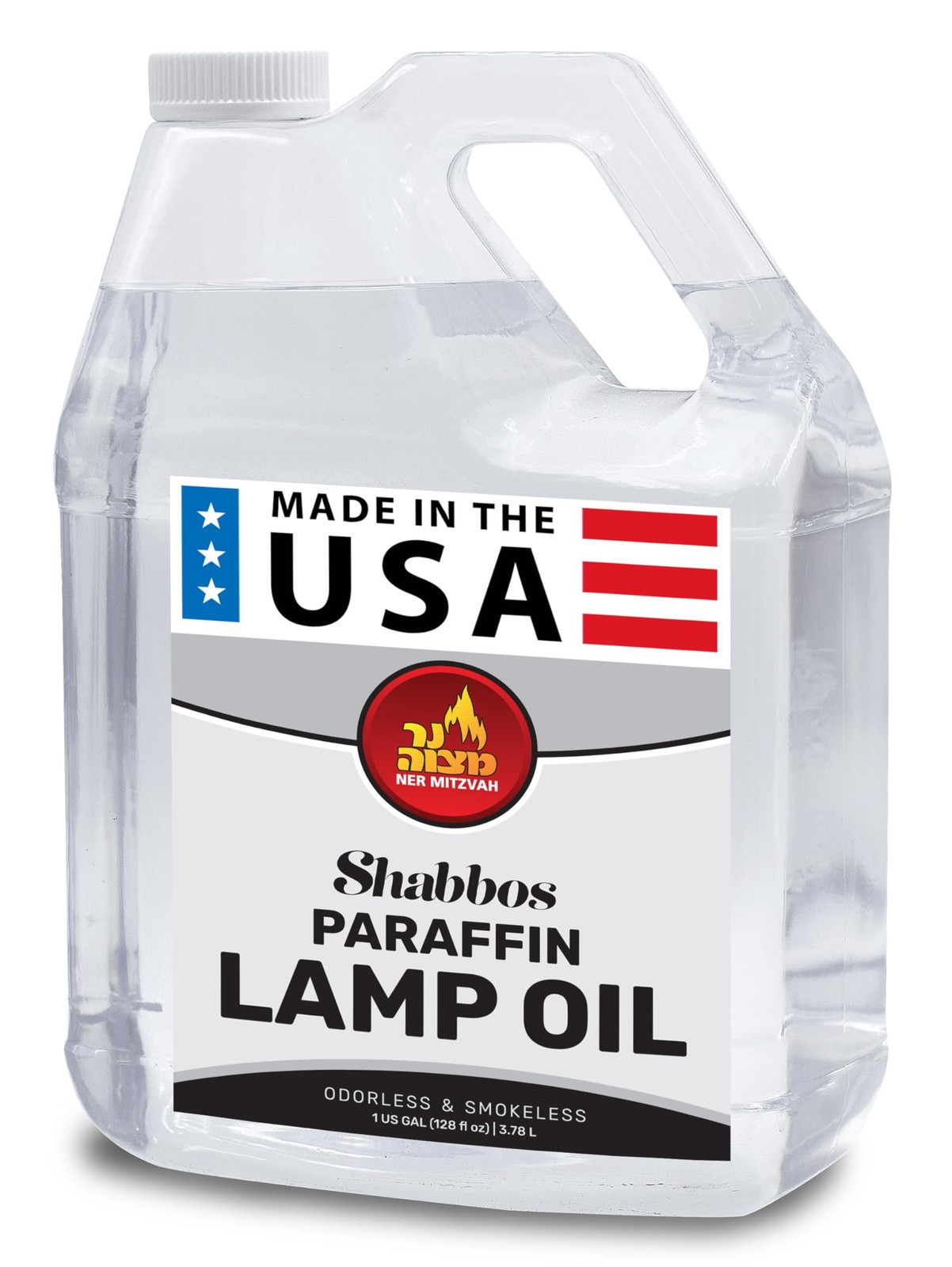 1 Gallon Paraffin Lamp Oil - Clear Smokeless, Odorless, Clean Burning Fuel