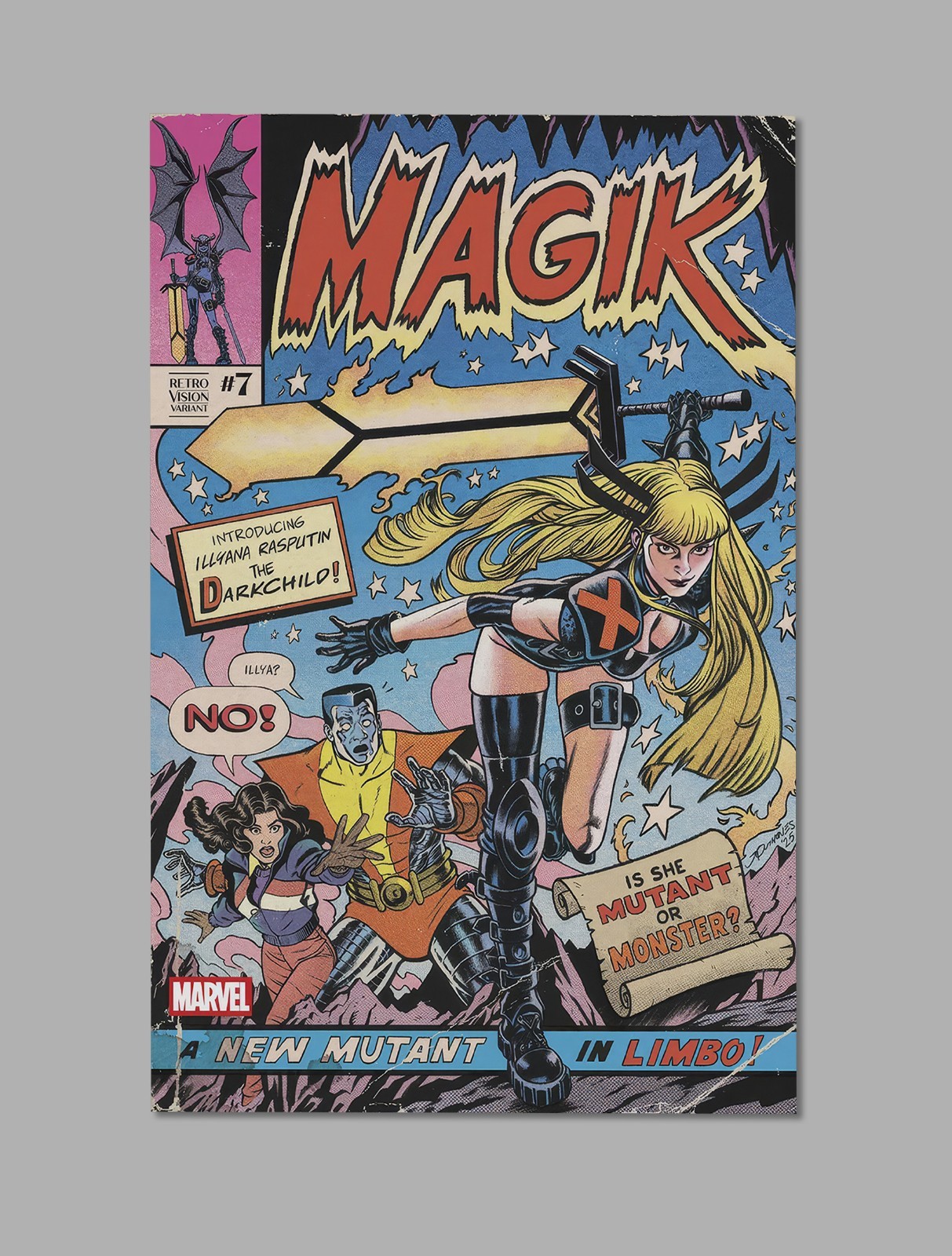 Magik #7 New Mutants Retrovision Rasputin Wall Art Print 11\