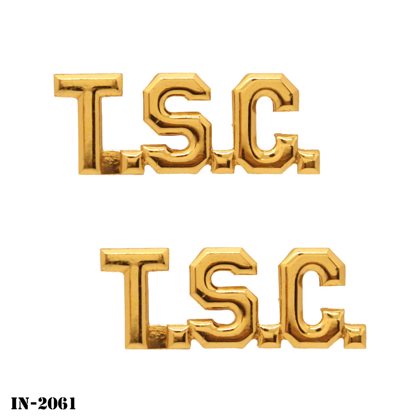 Tarleton State College TSC ROTC Collar Device Pins Metal ~ NEW ~ NS Meyer USA