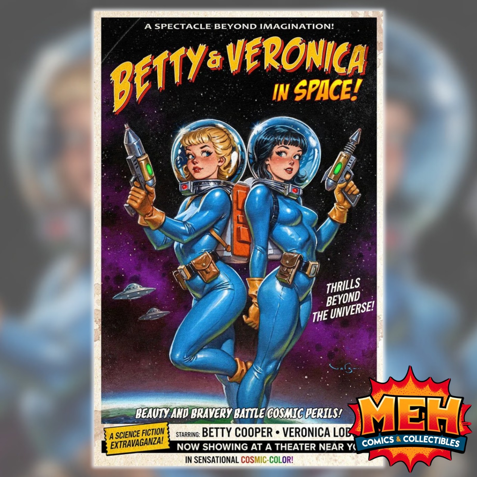 Archie\'s Movie Mania #1 - Carlos Valenzuela - Betty & Veronica in Space Ltd 250