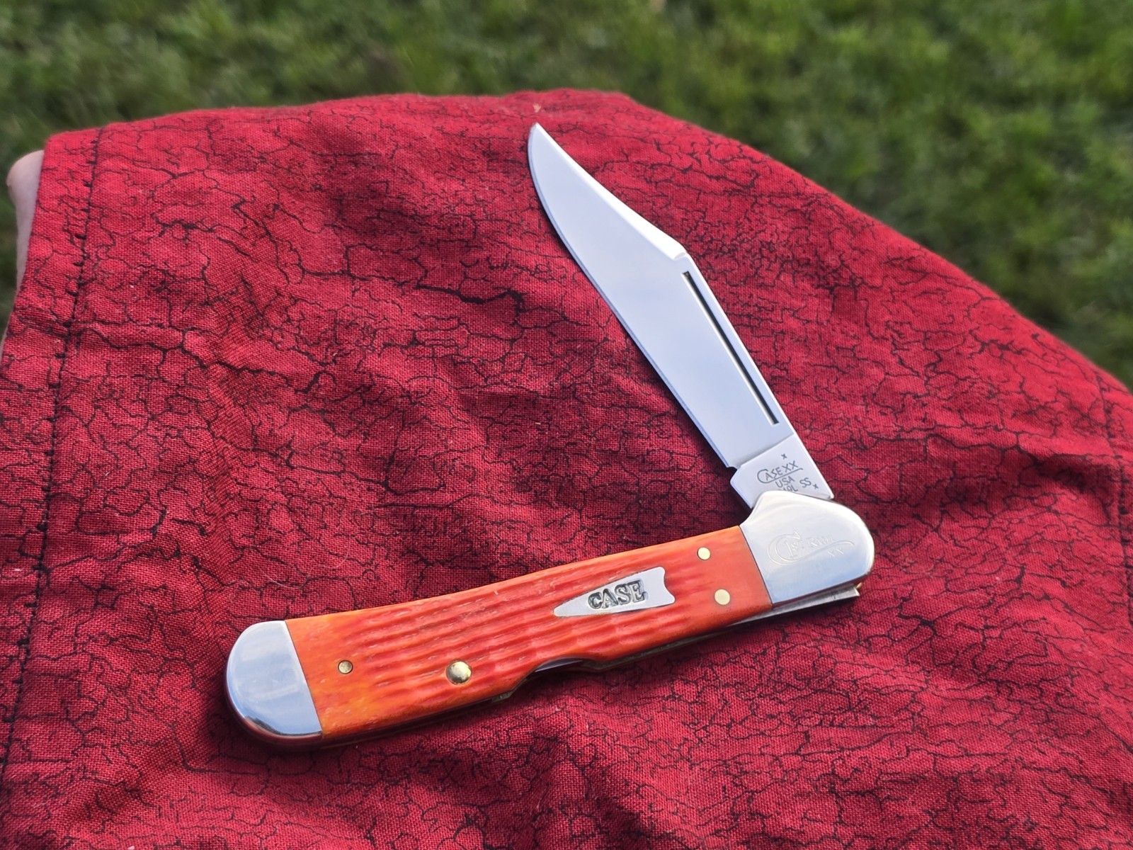 Beautiful Case XX 2002 First Run Tangerine Orange Copperlock 61549L Knife Beautiful Case XX 2002 First Run Tangerine Orange Copperlock 61549L Knife