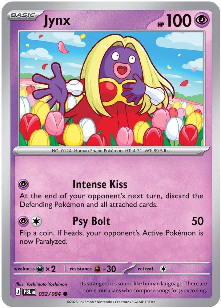 Pokémon TCG - Jynx - 032/084 - Common - Pitch Black Pokémon TCG - Jynx - 032/084 - Common - Pitch Black