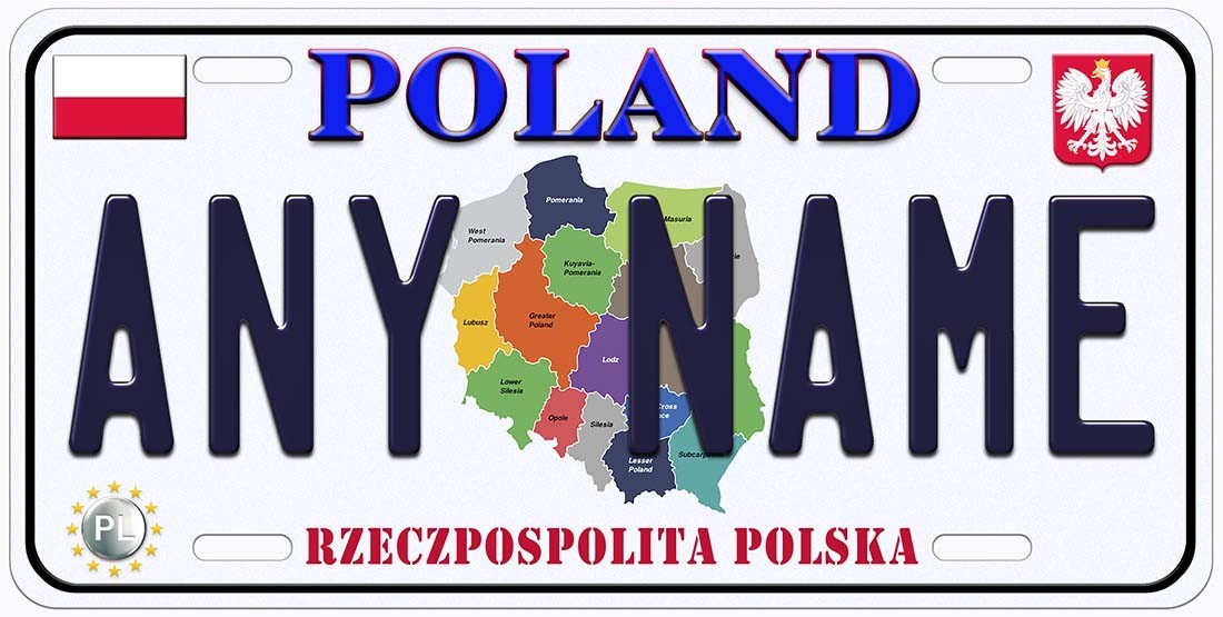 Poland Custom Personalized Novelty Car Tag License Plate