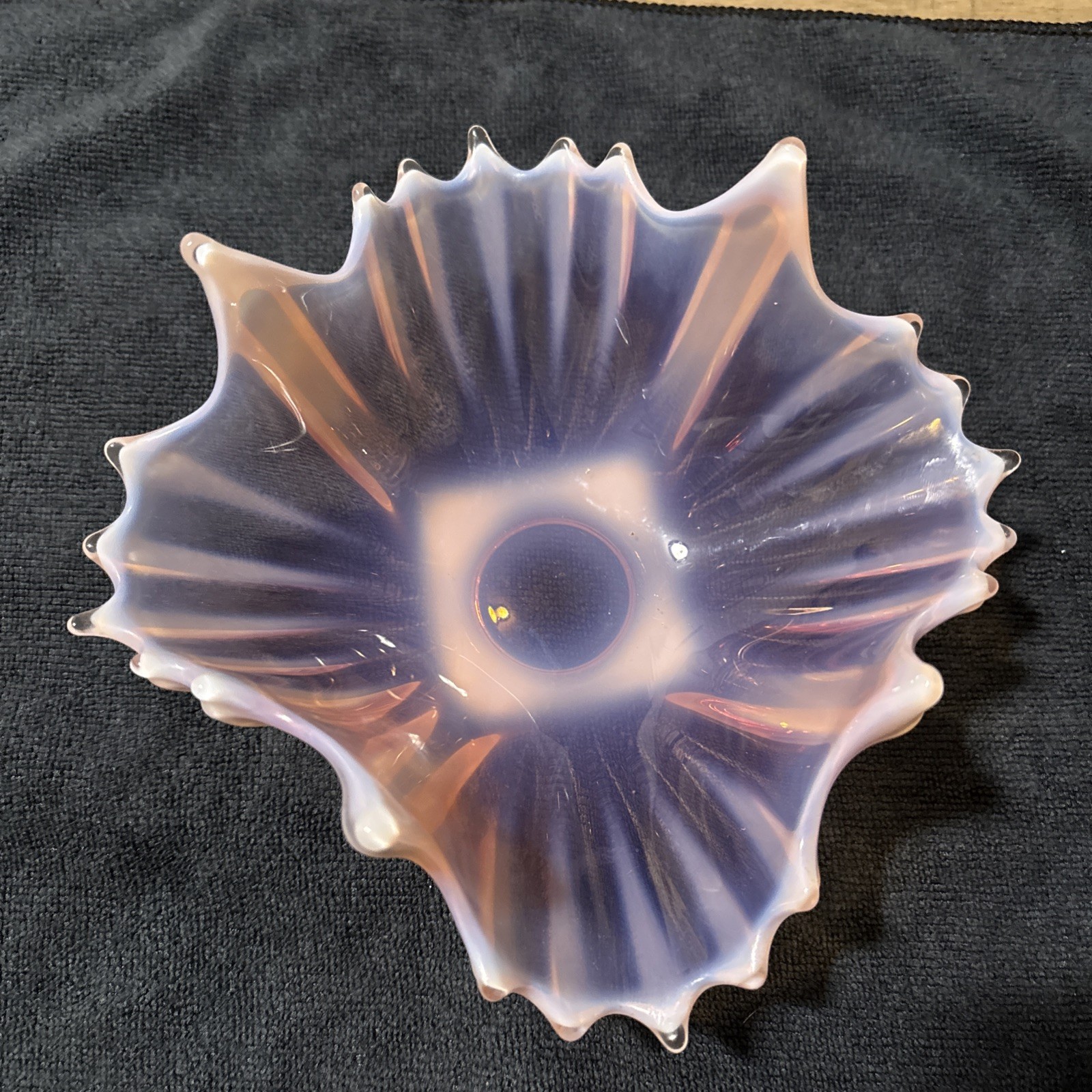 VINTAGE FOSTORIA HEIRLOOM PINK OPALESCENT Bowl