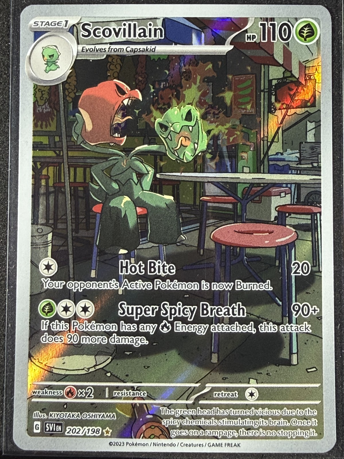 Scovillain 202/198 Illustration Rare Scarlet Violet Pokemon NM