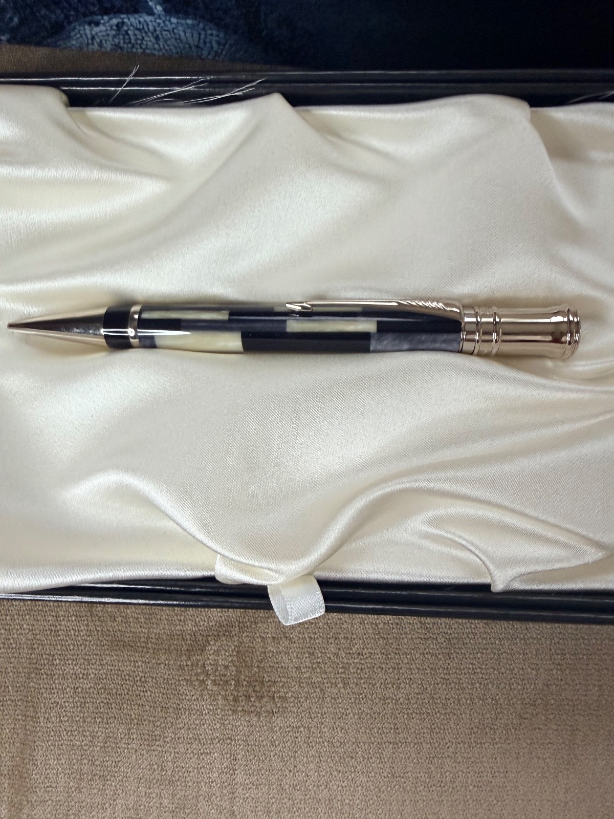 Parker Duofold Special Edition Mosaic Pencil (Black/Pearl/Grey /Platinum) - NOS
