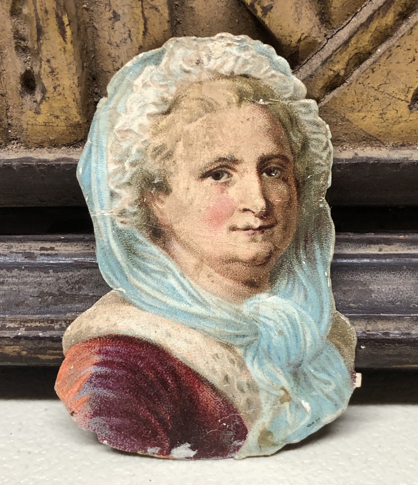 Victorian Grandma Vintage Die Cut Scrap - L2 Victorian Grandma Vintage Die Cut Scrap - L2