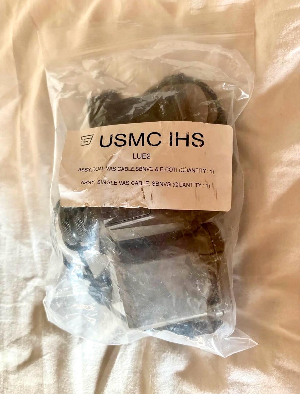 USMC EXPERIMENTAL IHS SBNVG / E-COTI Battery Pack -Dual VAS Cable & Single Cable