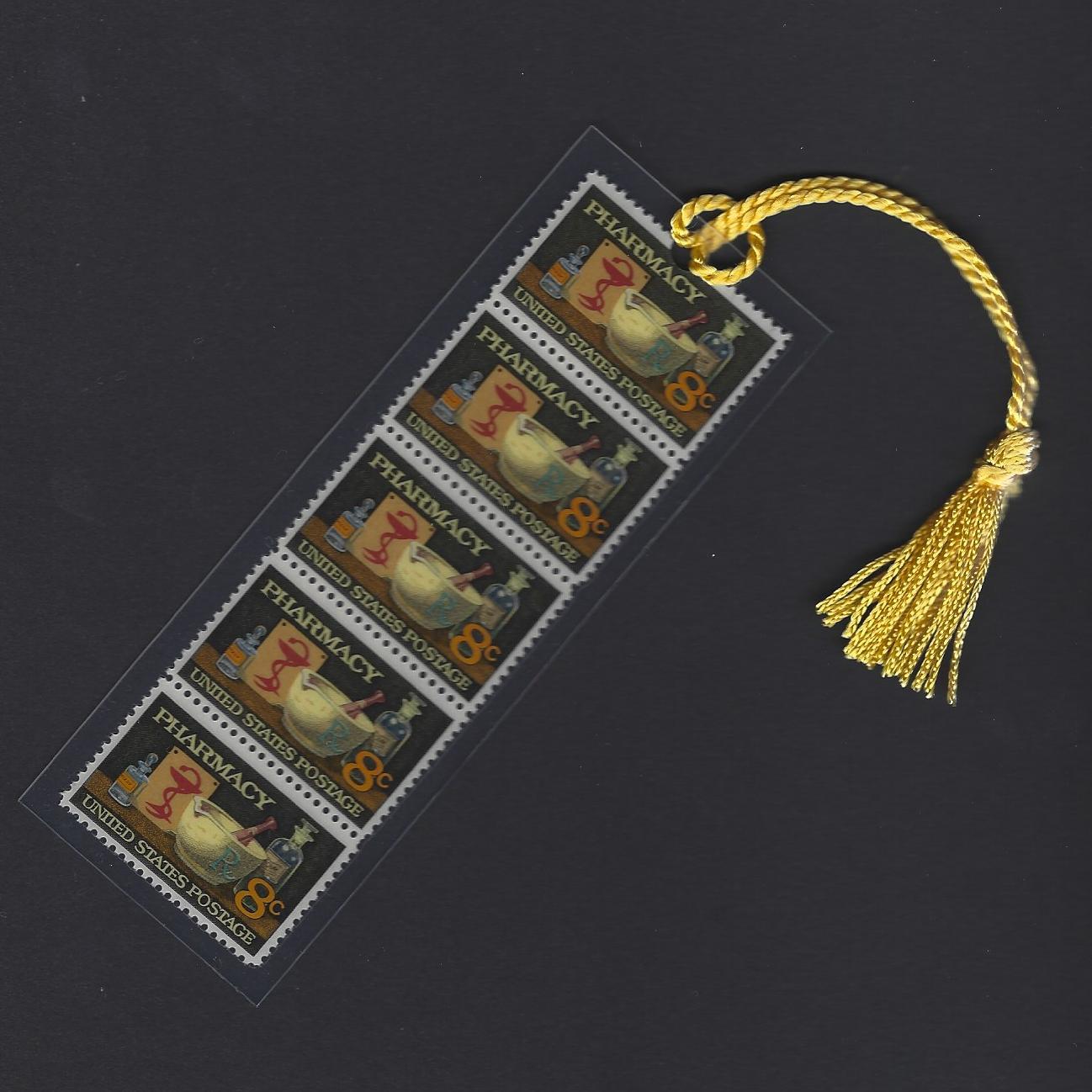 Pharmacy 120th Anniversary - Vintage Set of 5 Stamps Commemorative Bookmark