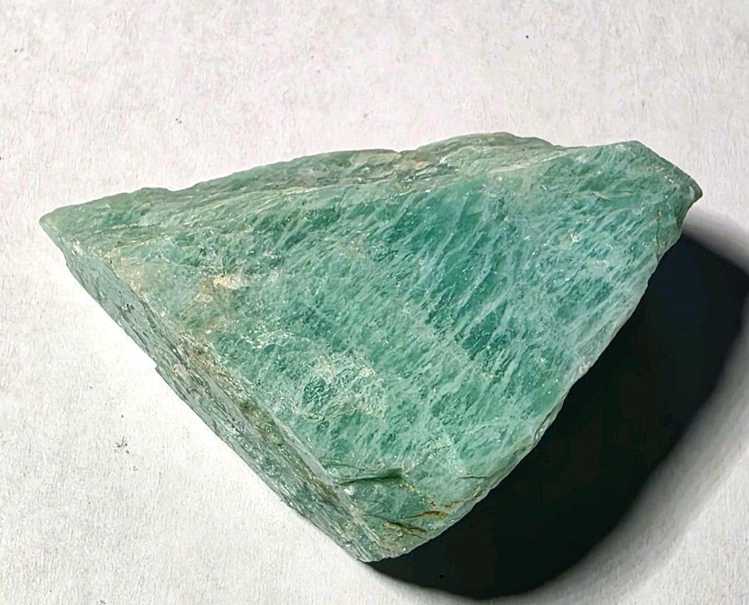Spectacular Little Chunk Of Rough Amazonite. Perfect For Tumbling Or Cabbinh.
