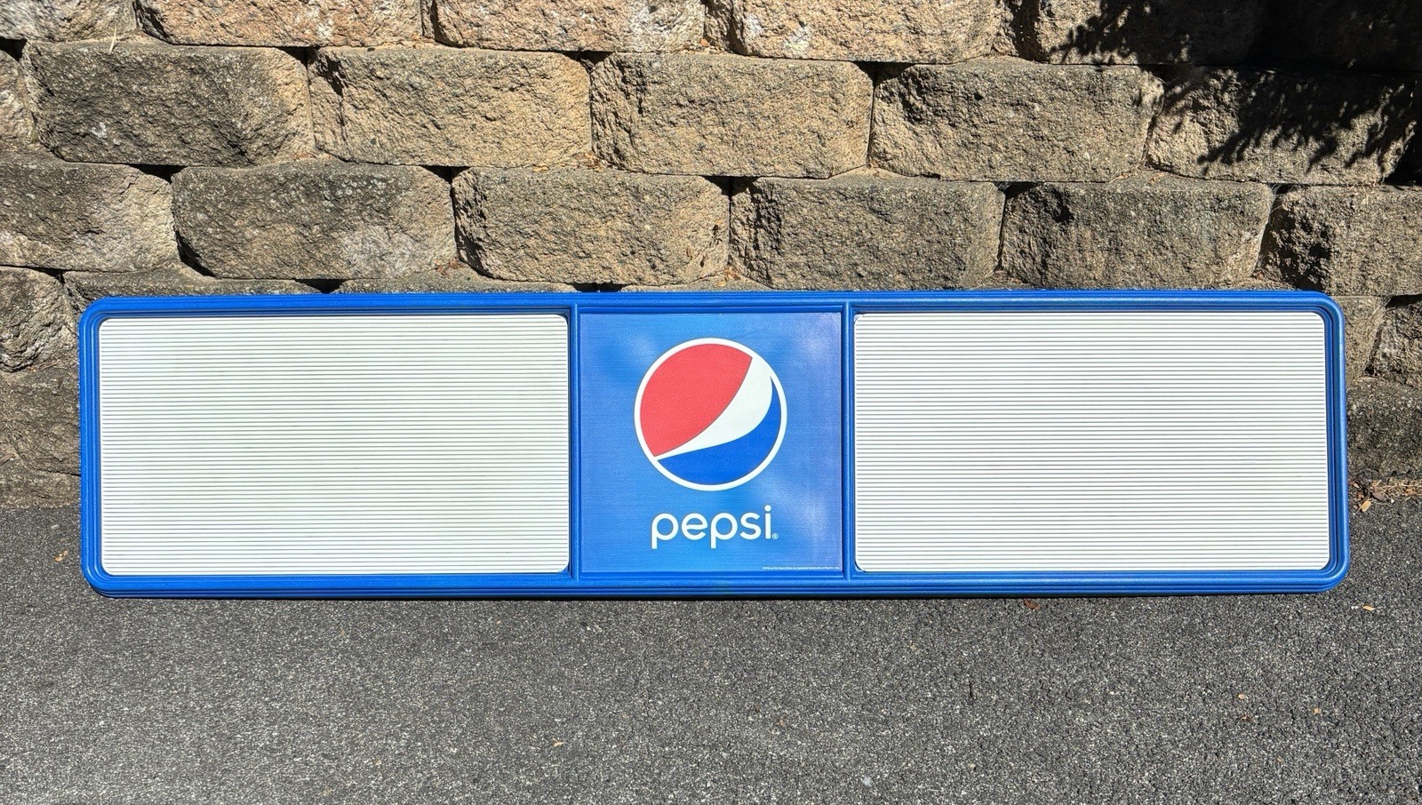 Vintage Pepsi Menu Board Sign Letter Track Soda Advertising Plastic 70x16
