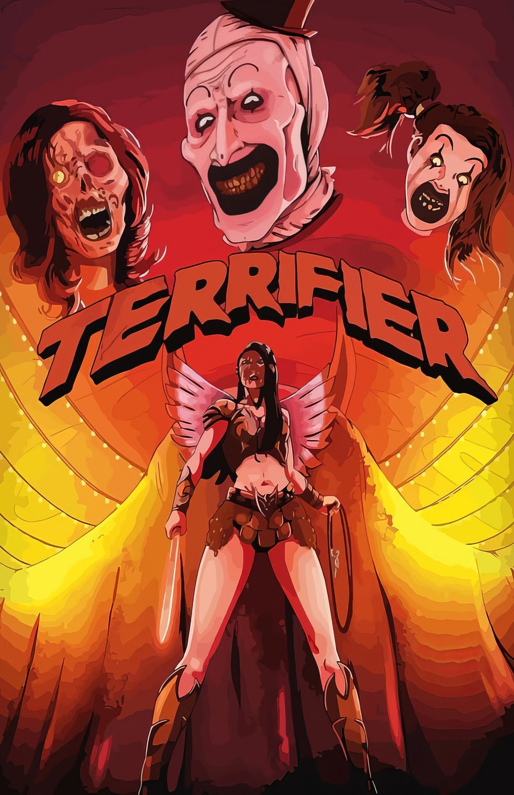 Terrifier Art the Clown Pink Victim David Howard Thornton Slasher Horror Poster