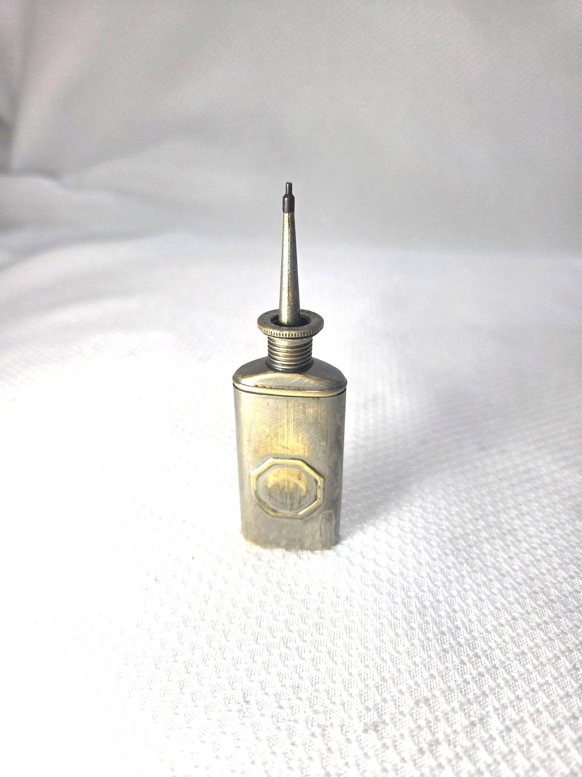 VINTAGE FEB 18 1896 POCKET MINI OIL CAN 3.5